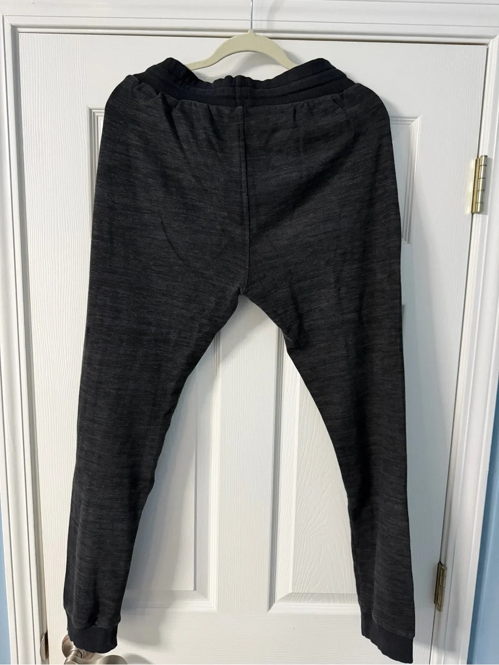 Men's Black Zip-Pocket Joggers with Drawstring Waist